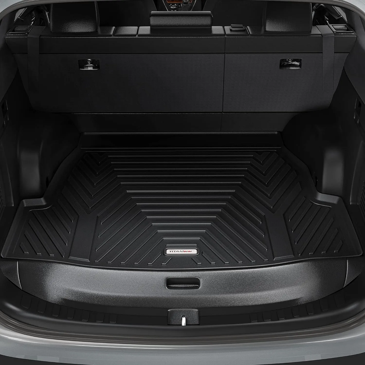 YITAMOTOR® Cargo Trunk Liner Compatible with 2023-2025 Honda Pilot, Cargo Mat with Backrest Mat Behind 3rd Row Back Seat Protector, All Weather Custom Fit Black Cargo Mats