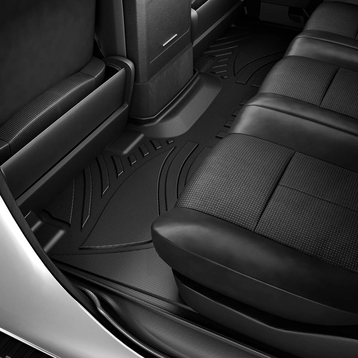 YITAMOTOR® Floor Mats Cargo Liner for 2018-2024 Chevrolet Equinox w/o Rear Subwoofer 4pcs