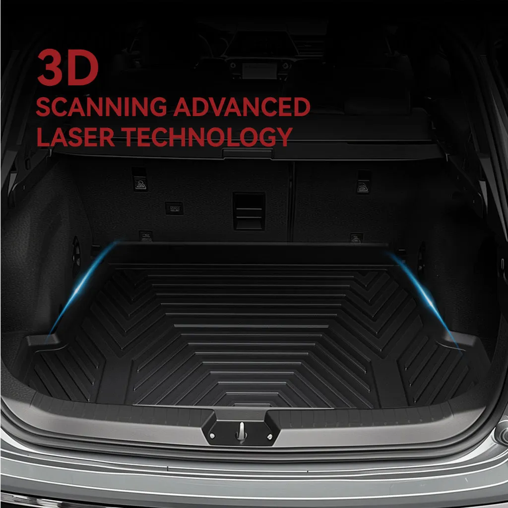 YITAMOTOR® Floor Mats Compatible with 2019-2024 Toyota RAV4 , Custom Fit Black TPE Floor Liners, 1st & 2nd  & Cargo liners Row All-Weather Protection