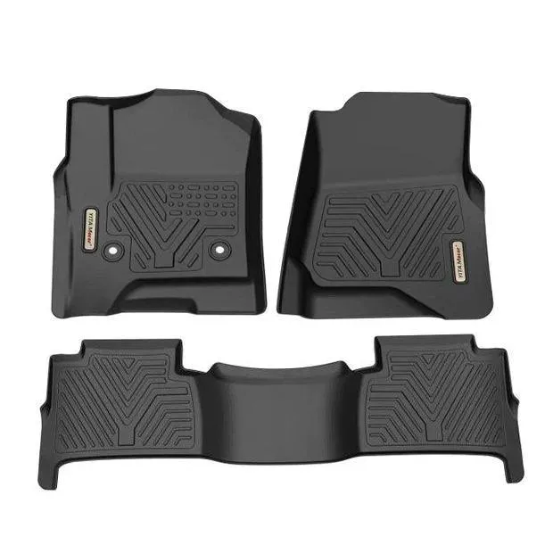 YITAMOTOR® Floor Mats Floor Liner for 2015-2020 Chevrolet Tahoe/GMC Yukon, 1st & 2nd Row All Weather Protection