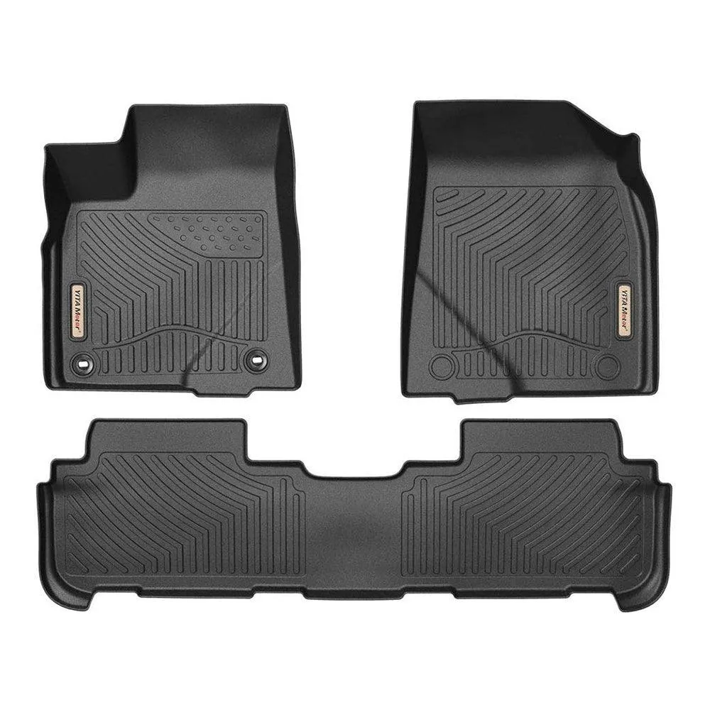 YITAMOTOR® Floor Mats For 2014-2019 Toyota Highlander, 1st & 2nd Row All Weather Protection Floor Liners