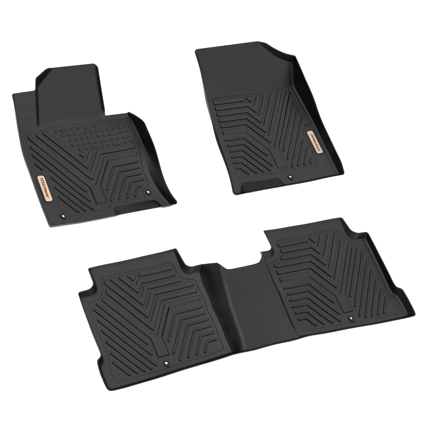 YITAMOTOR® Floor Mats for 2016-2020 Kia Optima, 2015-2019 Hyundai Sonata, 1st & 2nd Row All Weather Protection