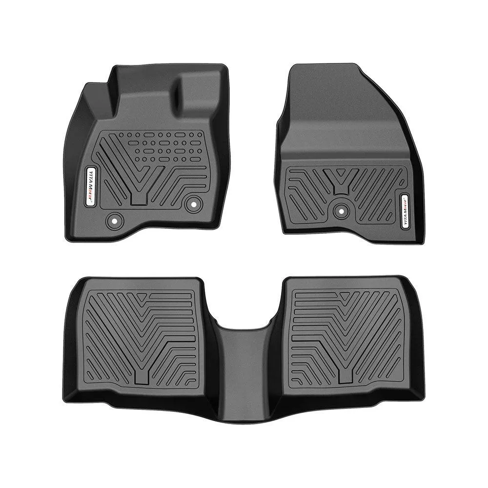 YITAMOTOR® Floor Mats For 2017-2019 Ford Explorer, Custom-Fit Floor Liners 1st & 2nd Row All- Weather Protection