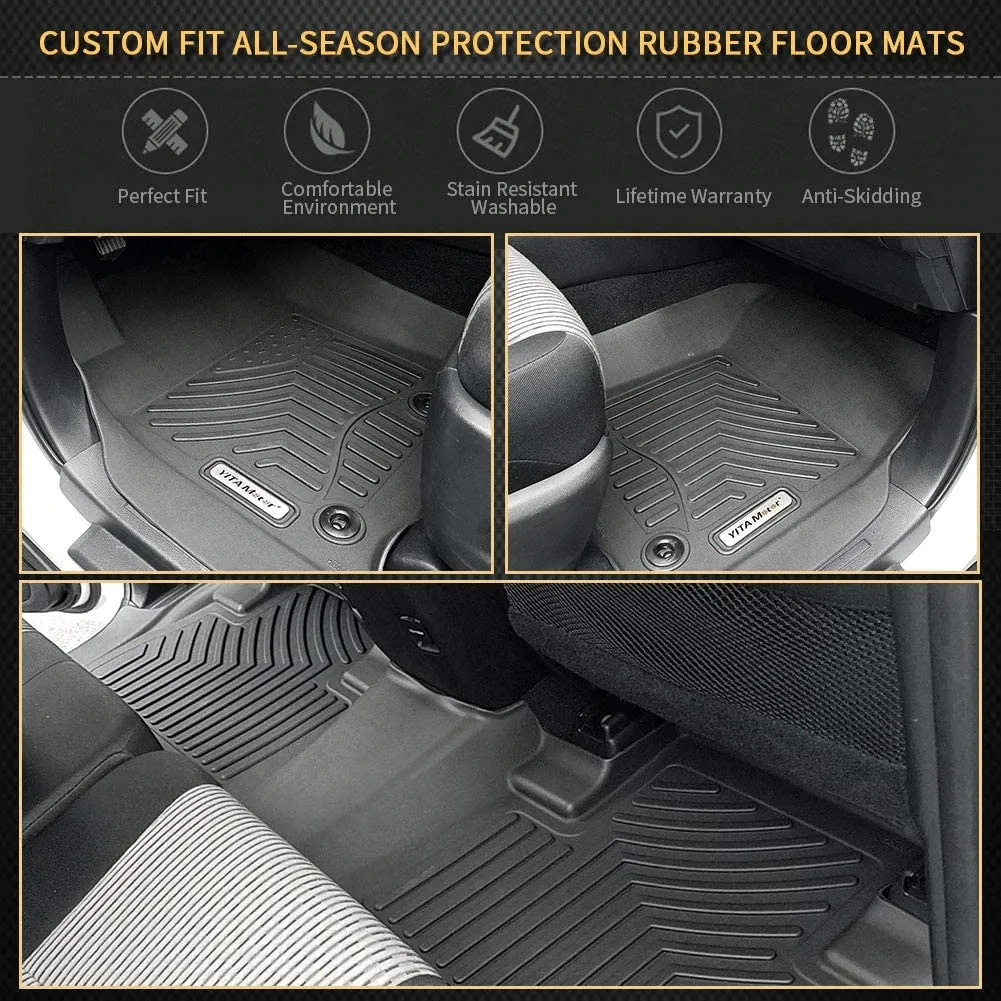 YITAMOTOR® Floor Mats for Lexus GX460 Toyota 4Runner All Weather Rubber Waterproof Liners Protection